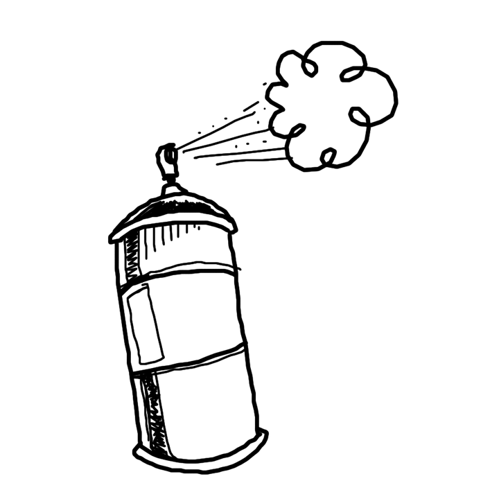 Баллончик с краской