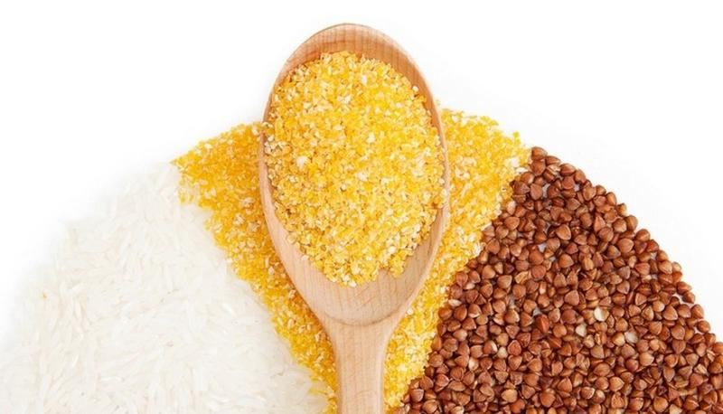 Крупа на прозрачном фоне