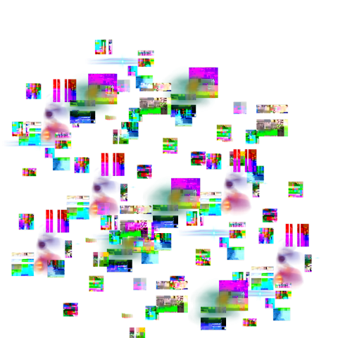 Глюки на прозрачном фоне