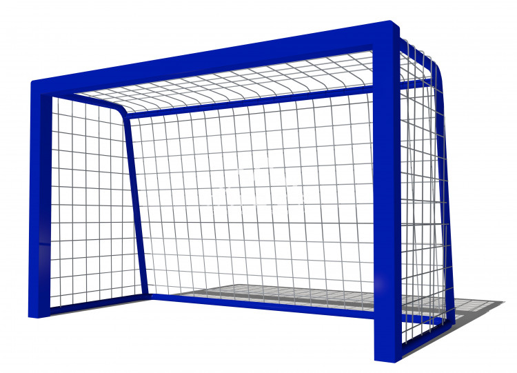 Футбольные ворота на белом фоне