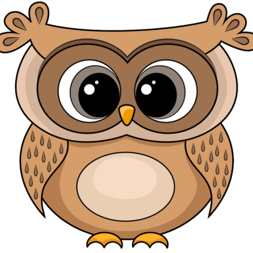 Сова мультяшная