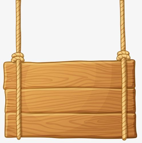 Деревянная табличка на веревке