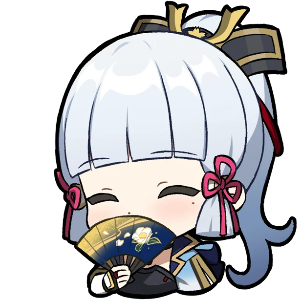 Стикеры Геншин Импакт Чиби Аяка