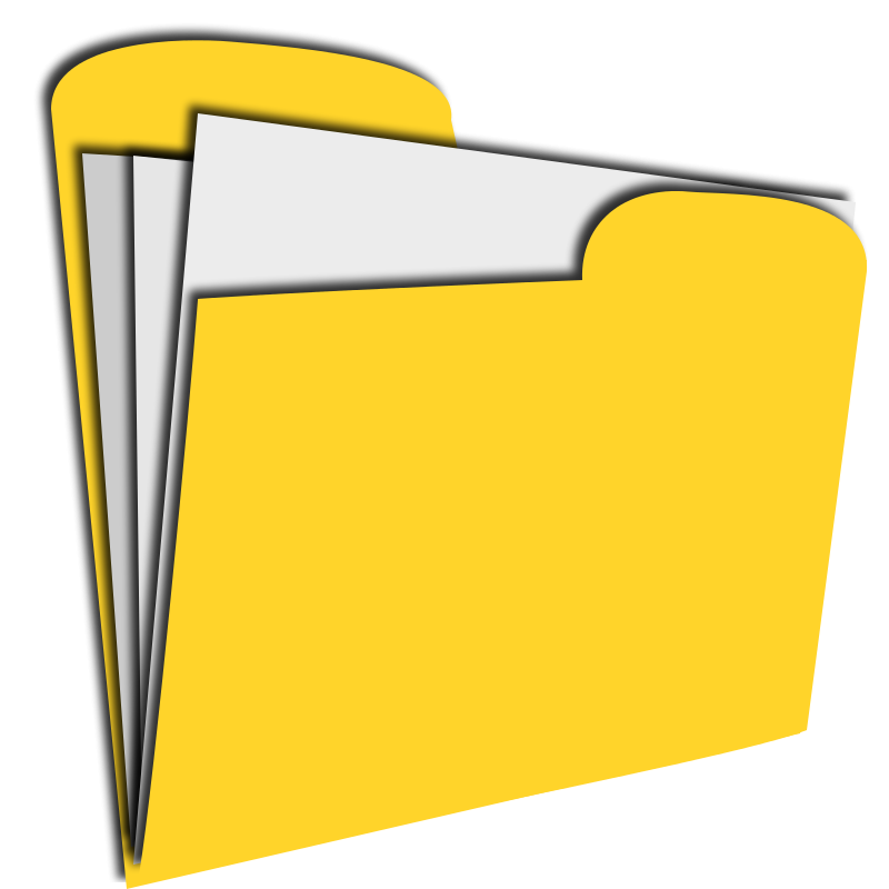 Папка на прозрачном фоне