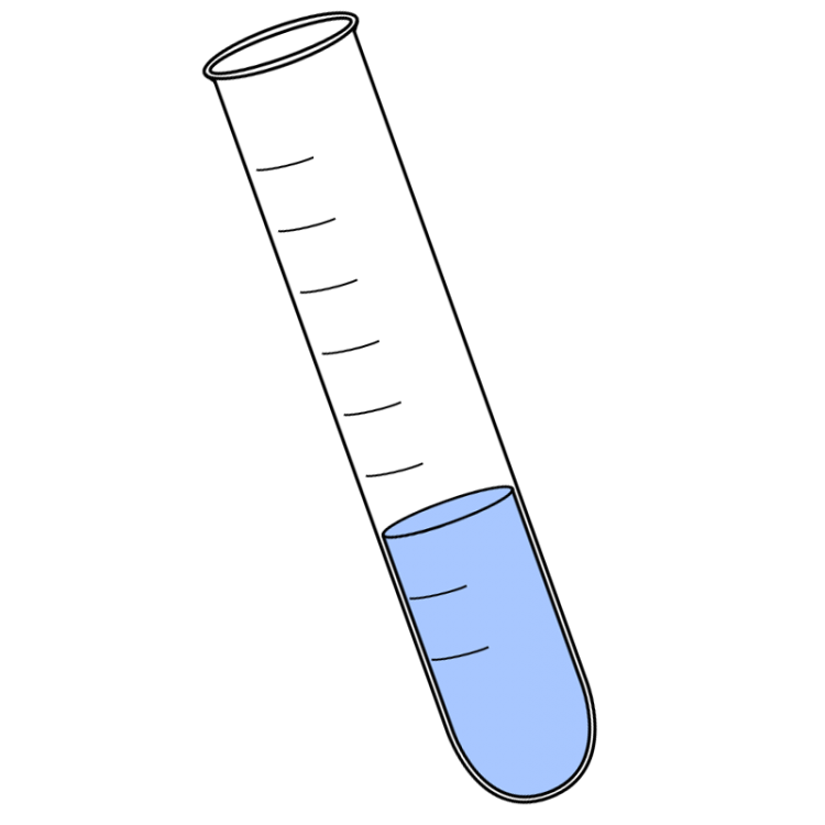 Пробирки на прозрачном фоне