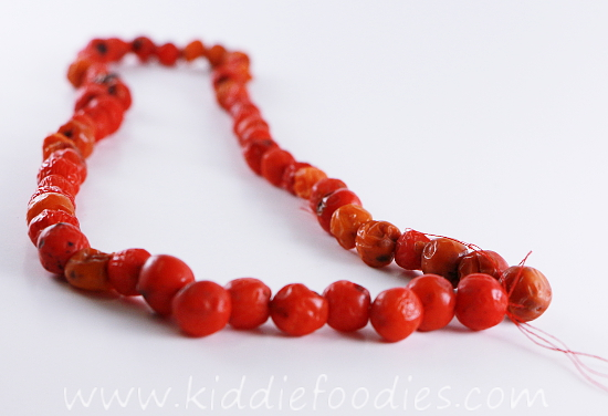 Бусы из рябины