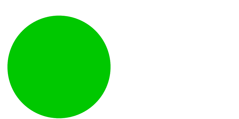Круг зеленого цвета