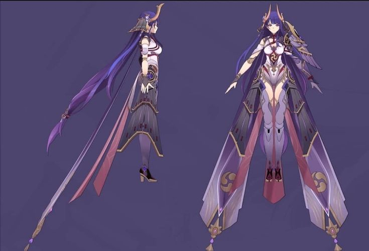 Костюм архонта Райден Геншин