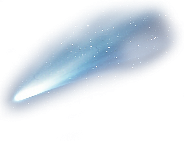 Комета без фона