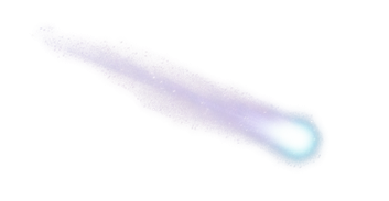 Комета на прозрачном фоне