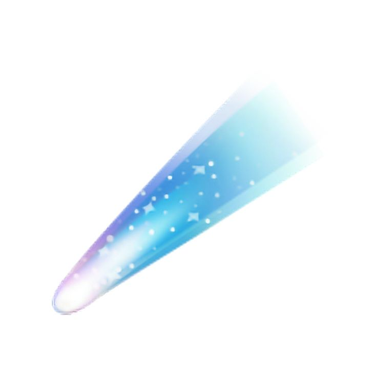 Комета на белом фоне