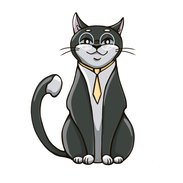 Кот ученый рисунок