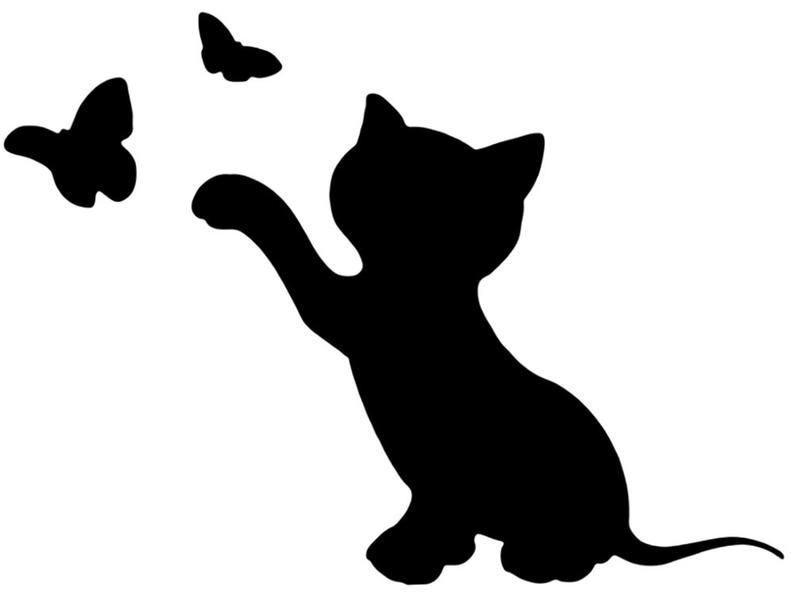 Силуэт кошки