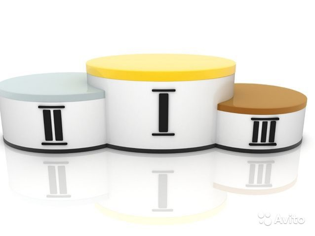 Призовые места тумба