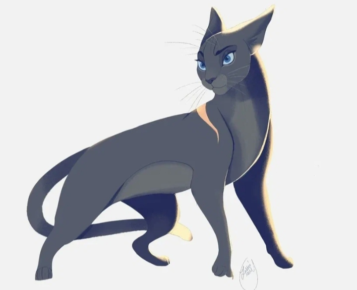 Коты Воители синяя звезда в полный рост