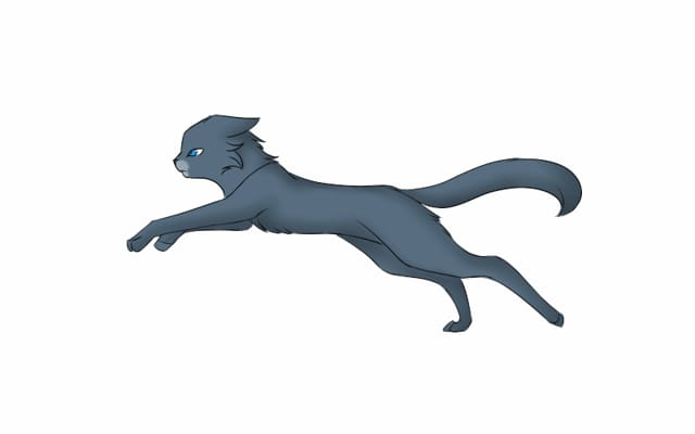 Коты Воители кот бежит