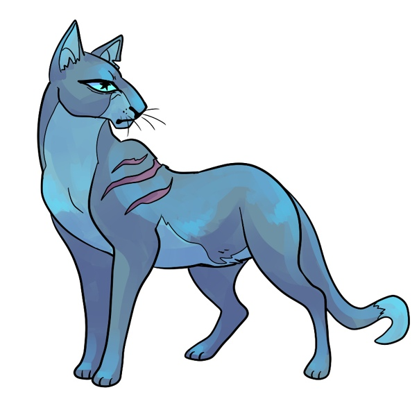 Коты Воители синяя Звездный Луч