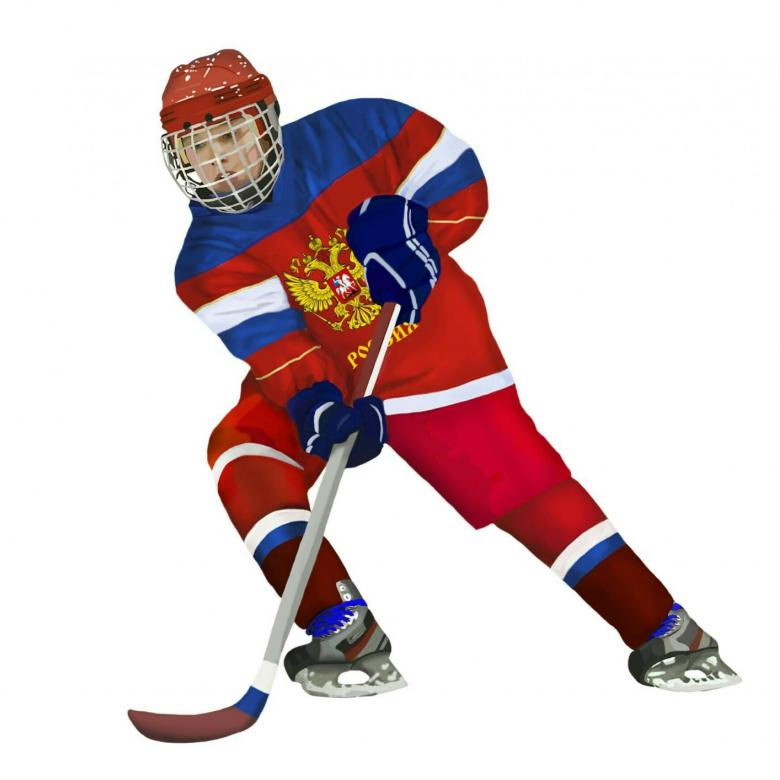 Хоккеист без фона