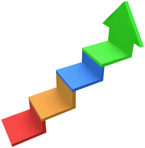 Ступеньки на прозрачном фоне