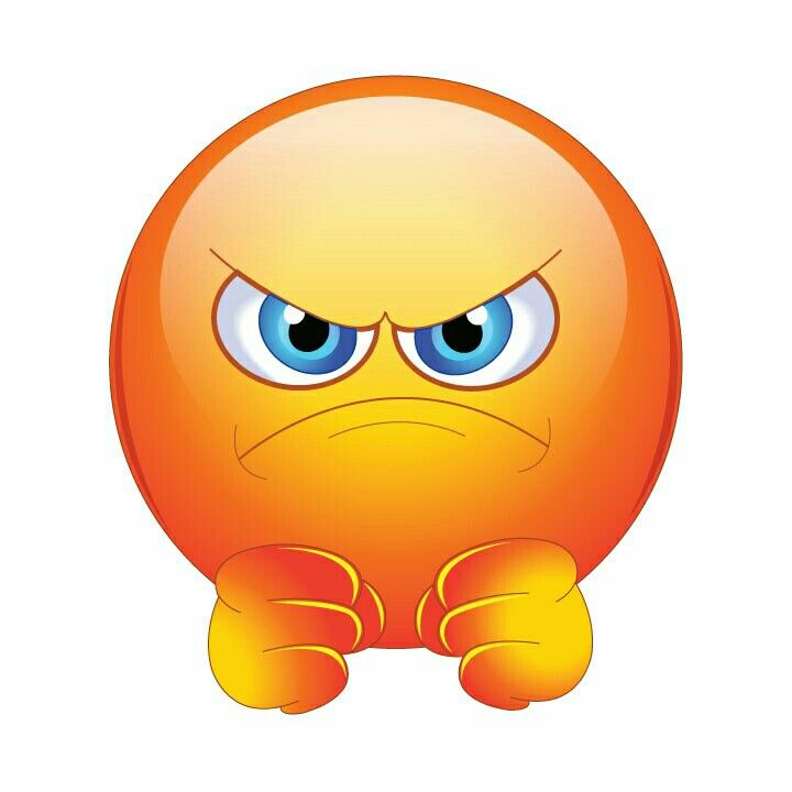 Сердитый смайлик