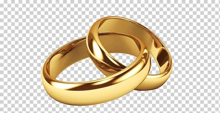Золотое обручальное кольцо