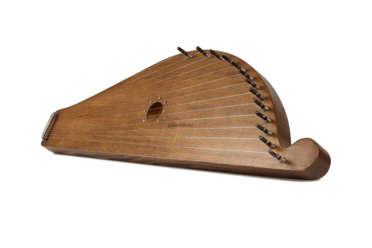 Gu-10.03.11.11110 гусли Ладья 11 струн, темные, ГУСЕЛЬНИК