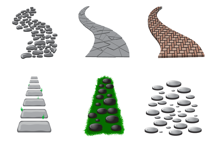 Тропинка на белом фоне