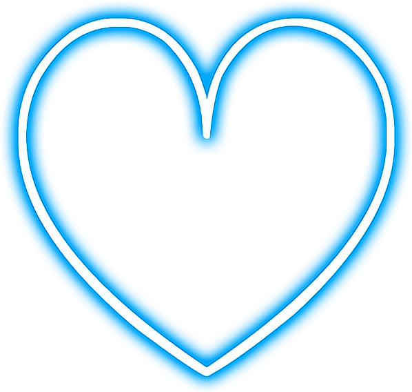 Голубое сердечко