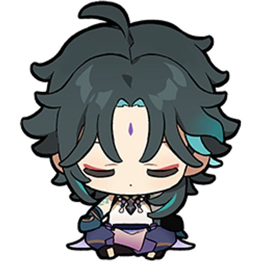 Стикеры Геншин Импакт Чиби Сяо