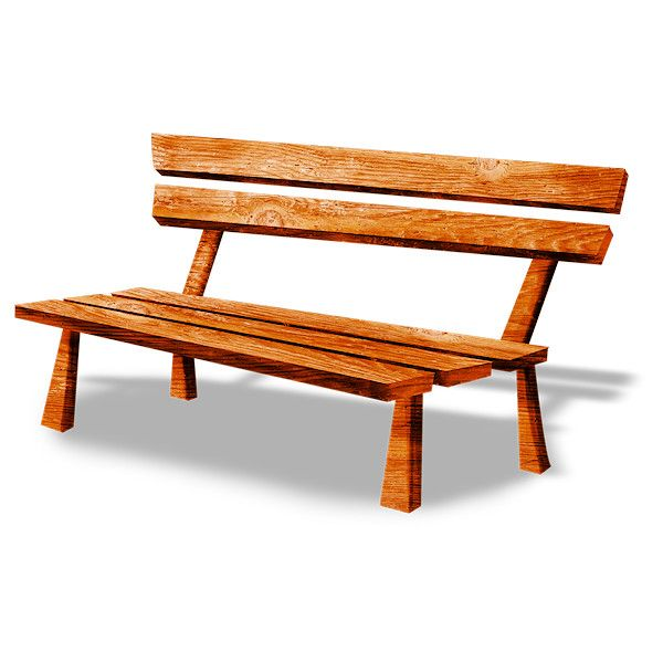 Скамейка без фона