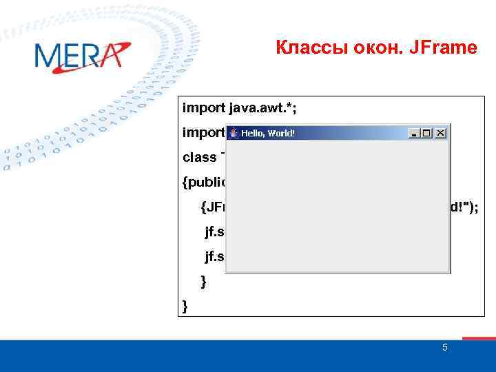 JFRAME java