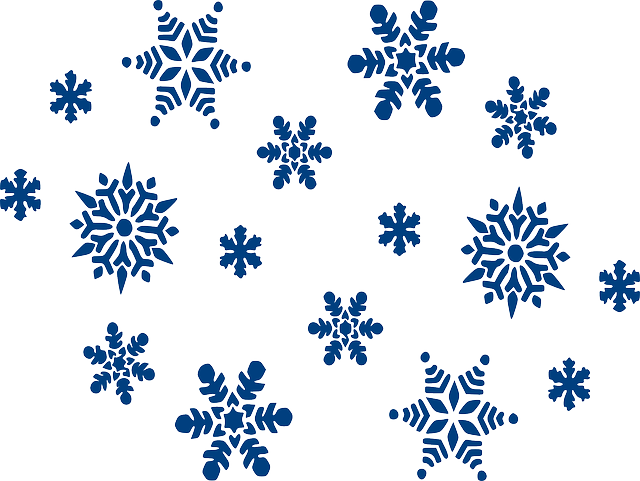 Много снежинок