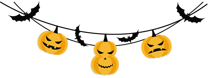 Хэллоуин на прозрачном фоне