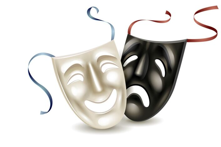 Театральные маски фон