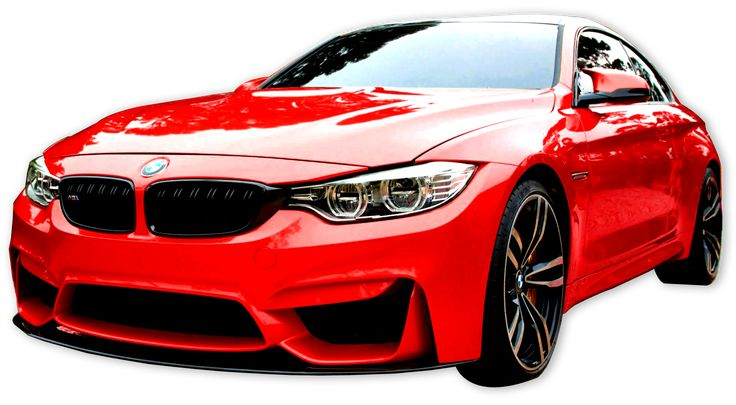 Машина на белом фоне