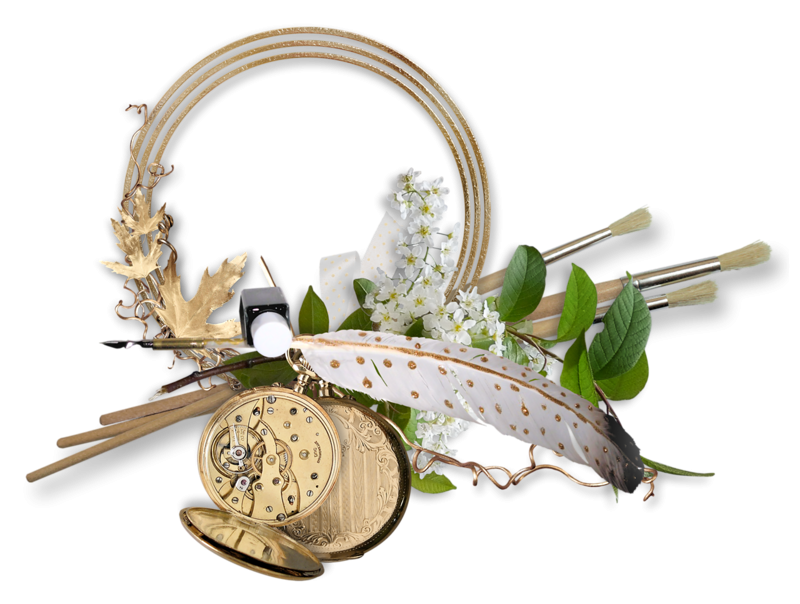 Цветочные кластеры на прозрачном фоне