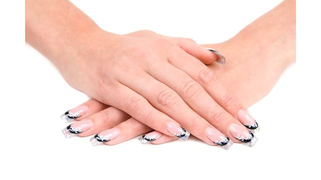 Маникюр прозрачные ногти