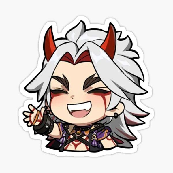 Итто Чиби Геншин Импакт Стикеры