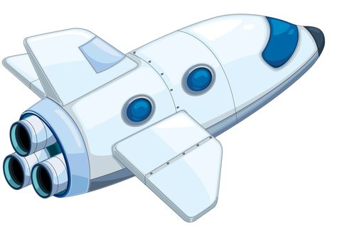 Космический корабль мультяшный