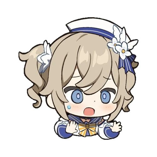 Барбара Геншин Чиби Стикеры