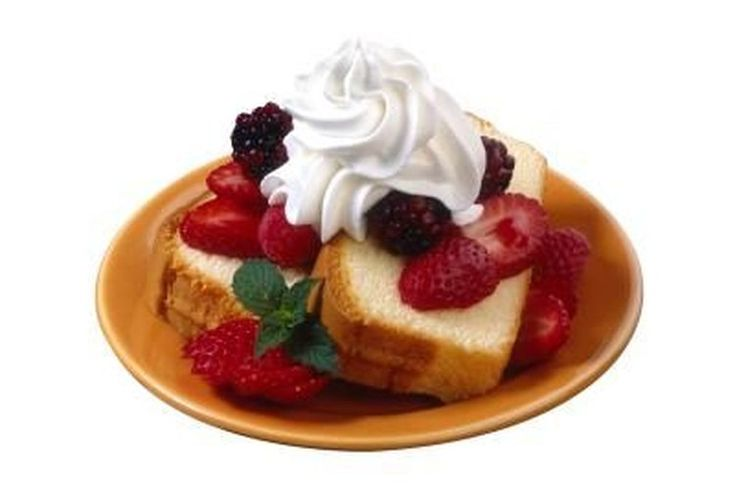 Десерт на прозрачном фоне