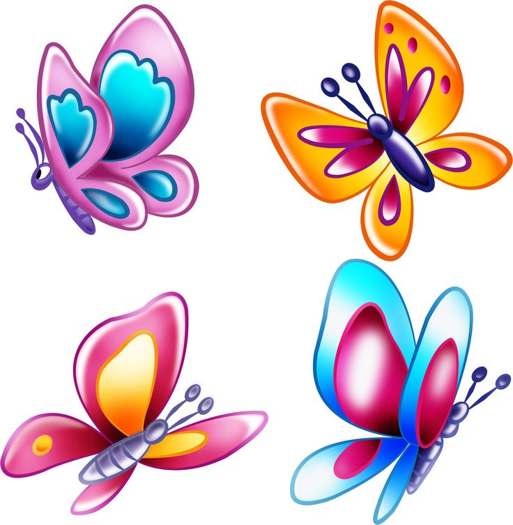 Цветы мультяшные