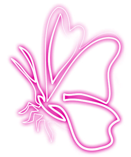 Неоновые бабочки для фотошопа