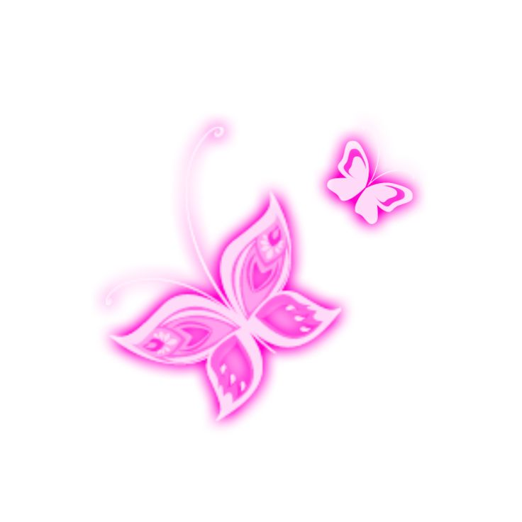 Розовые бабочки для фотошопа