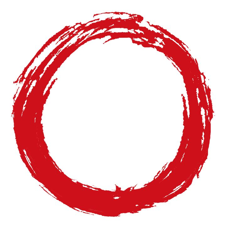 Красный круг для фотошопа