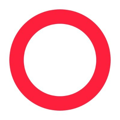 Красный круг на белом фоне