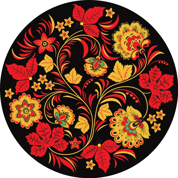 Семеновская Хохлома узор