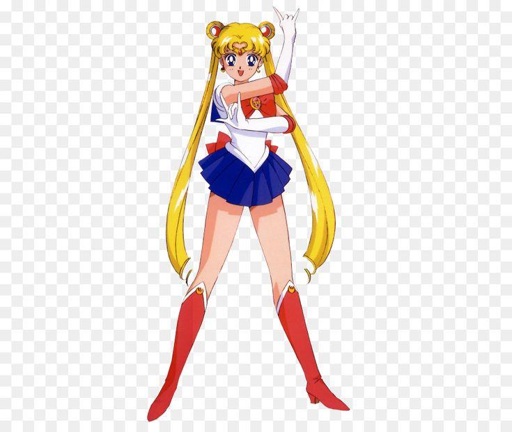 Сейлор Мун на прозрачном фоне