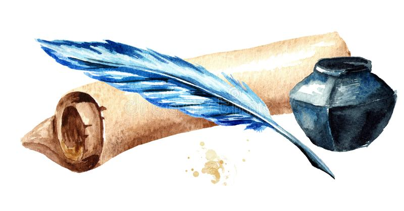 Перо и чернильница