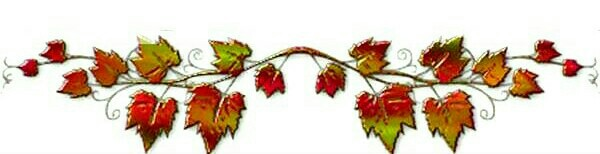 Осенние разделители на прозрачном фоне